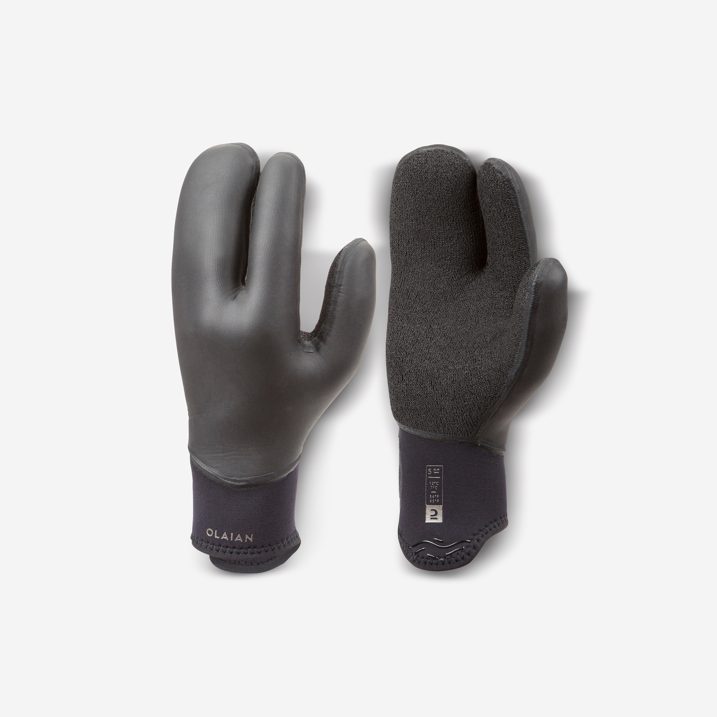 Gants surf eau très froide néoprène 5mm - OLAIAN