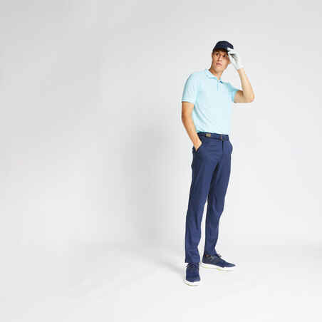 Men's golf trousers WW500 navy blue