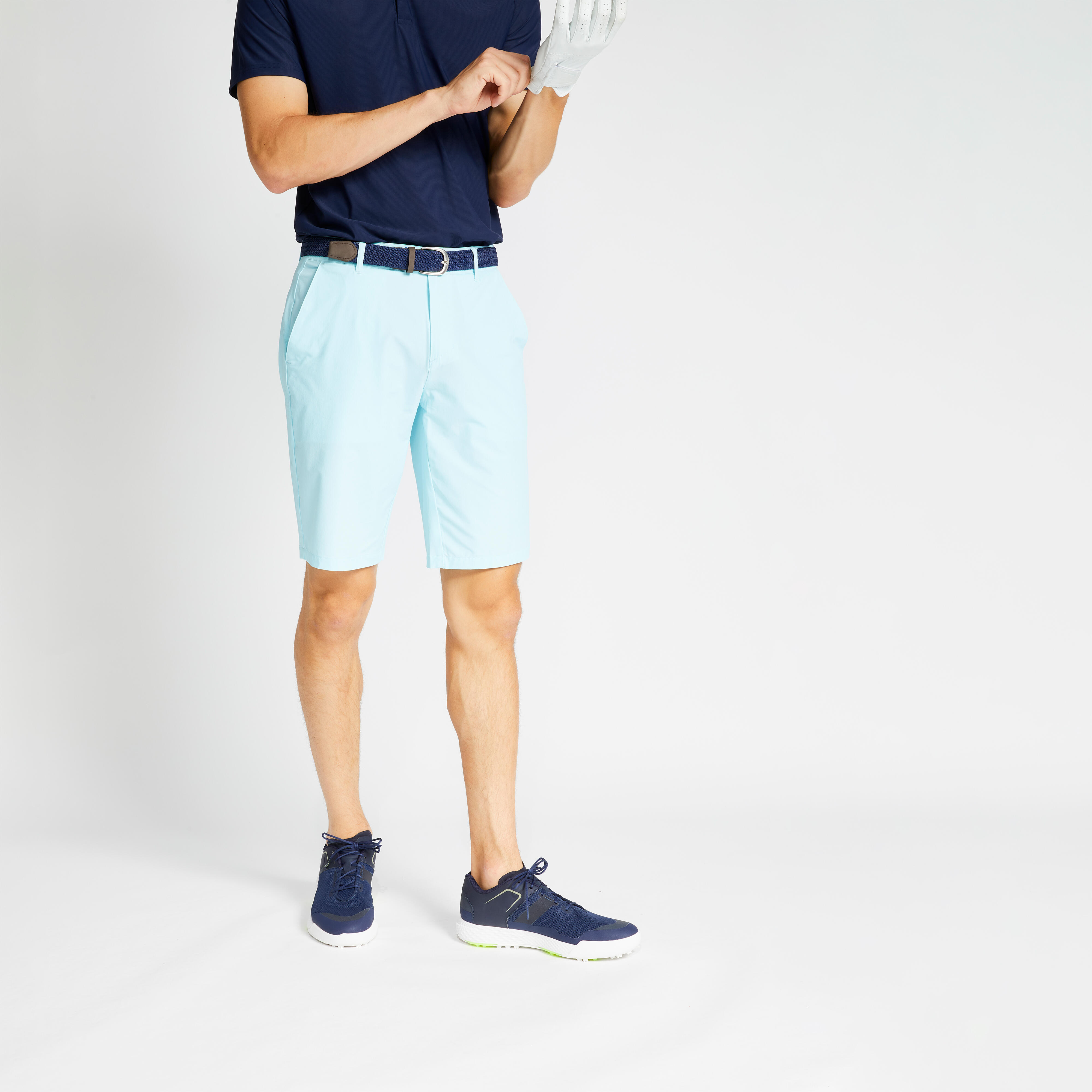 light blue golf shorts