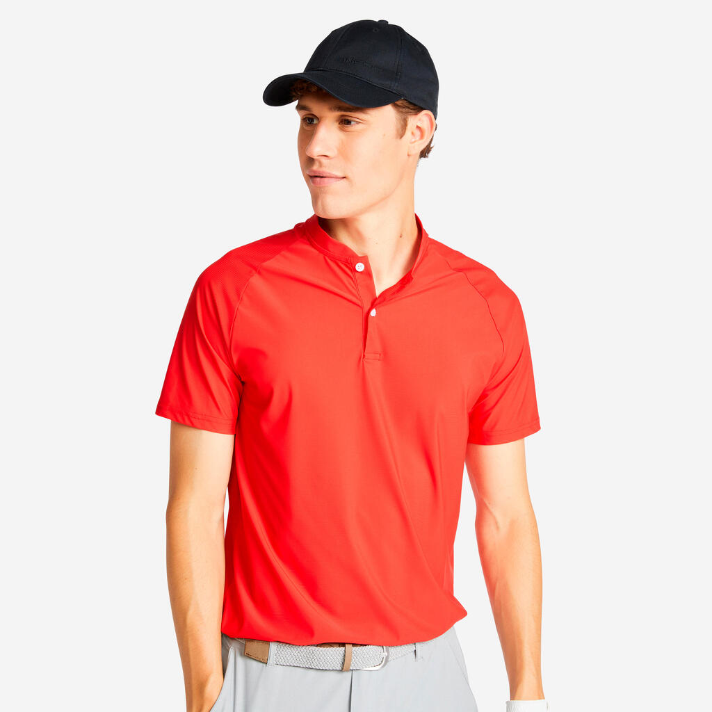 Rdeča moška polo majica s kratkimi rokavi za golf WW900