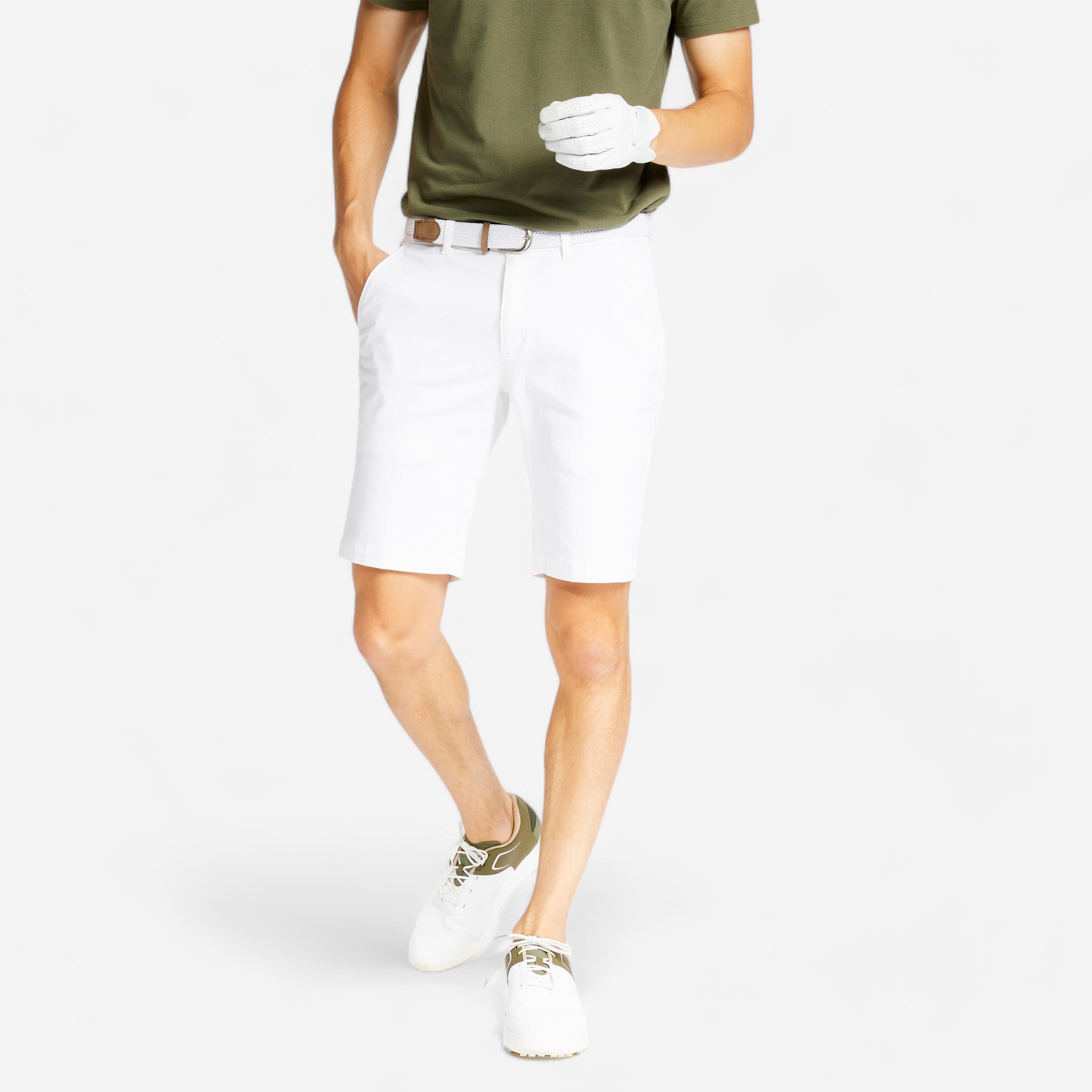 Men's golf shorts - MW500 white