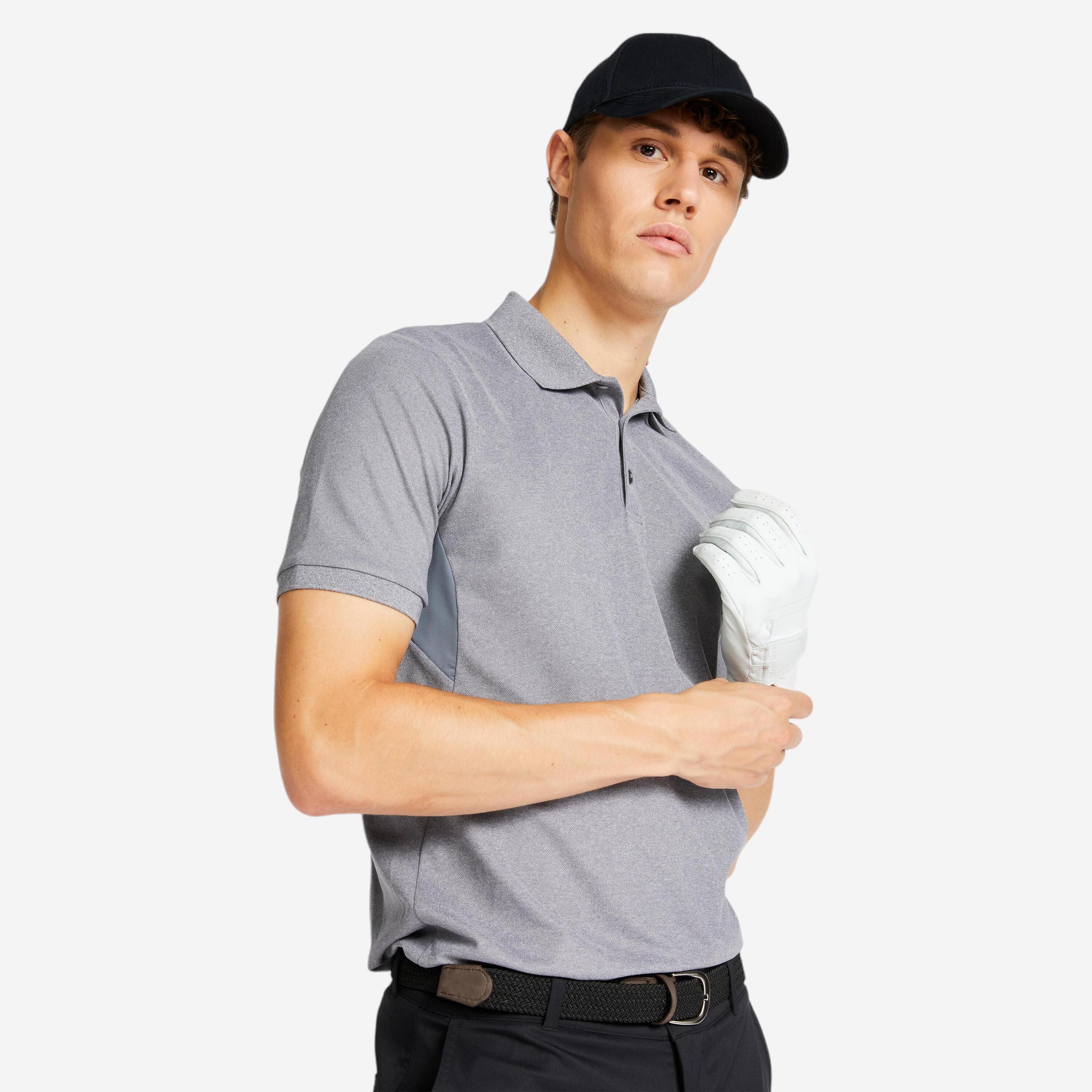 INESIS Polo golf uomo light 500 grigia