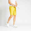 Men's golf cotton chino shorts - MW500 ochre