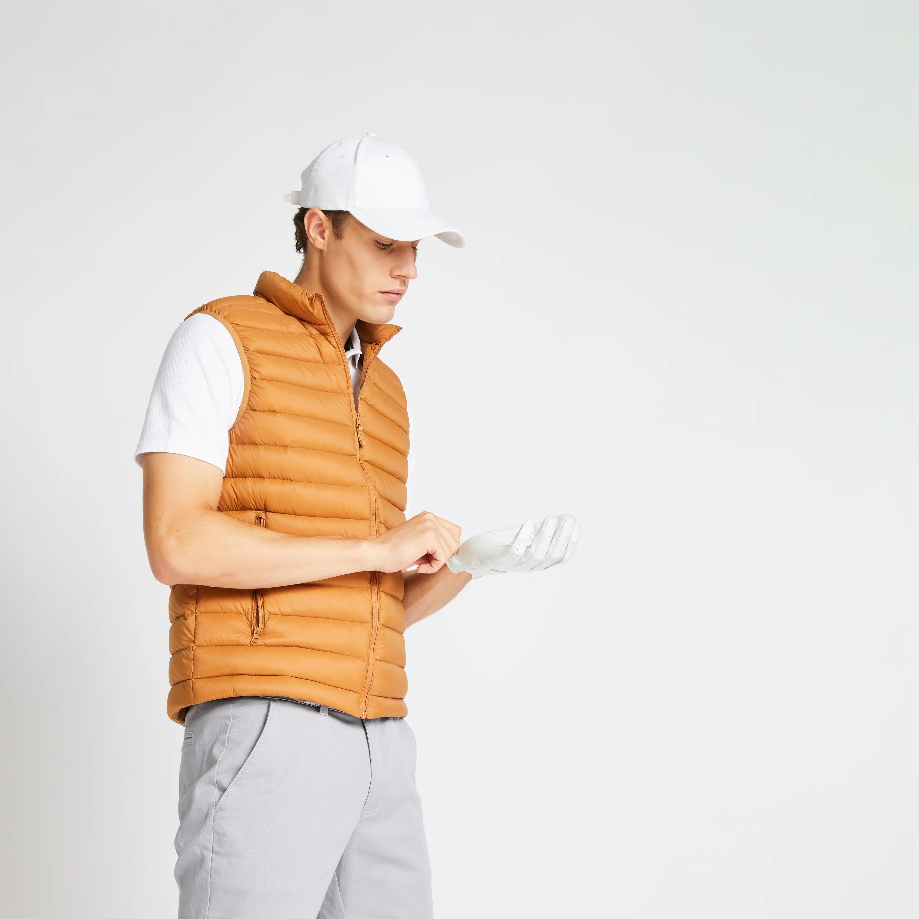 Chaleco golf Hombre MW500 avellana 18/22