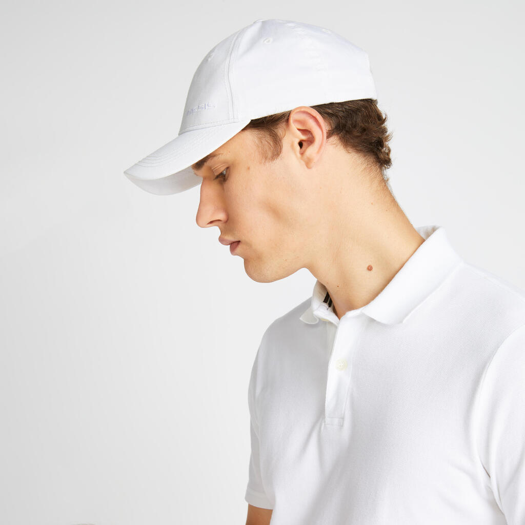 Polo de golf manches courtes homme MW500 blanc