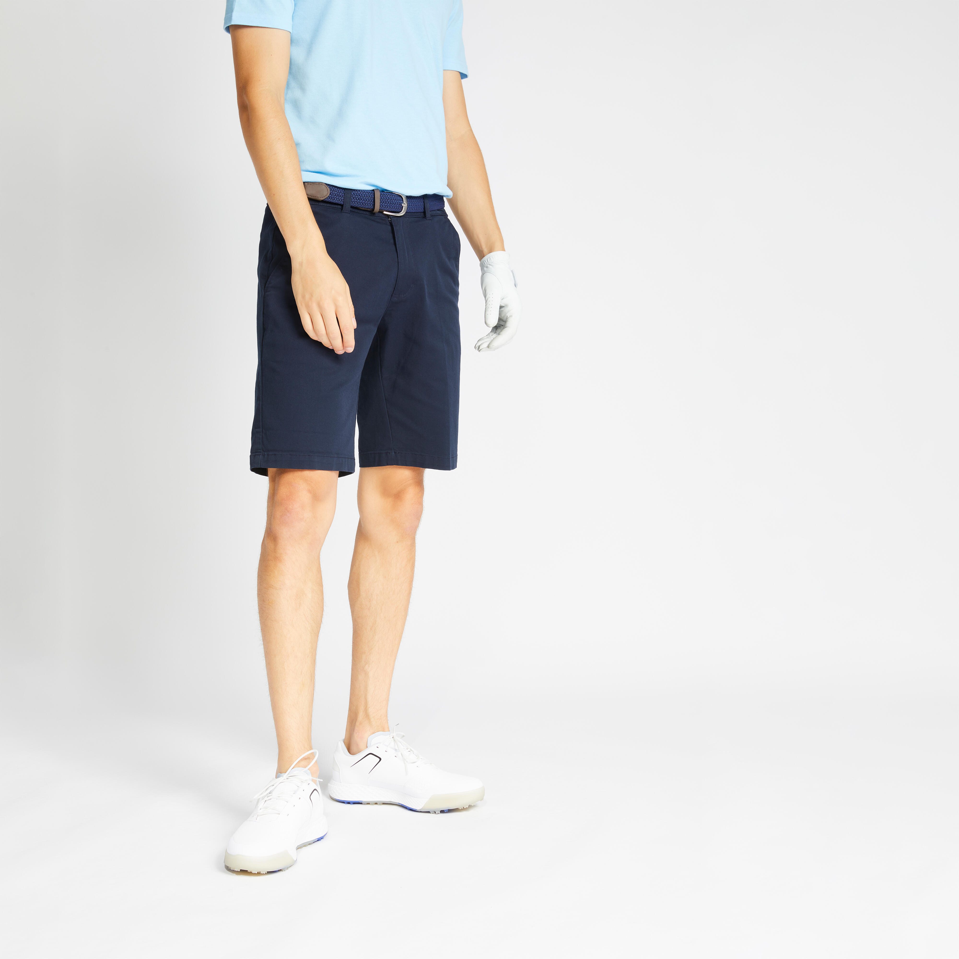 Men’s Chino Golf Shorts - MW 500 Navy - INESIS