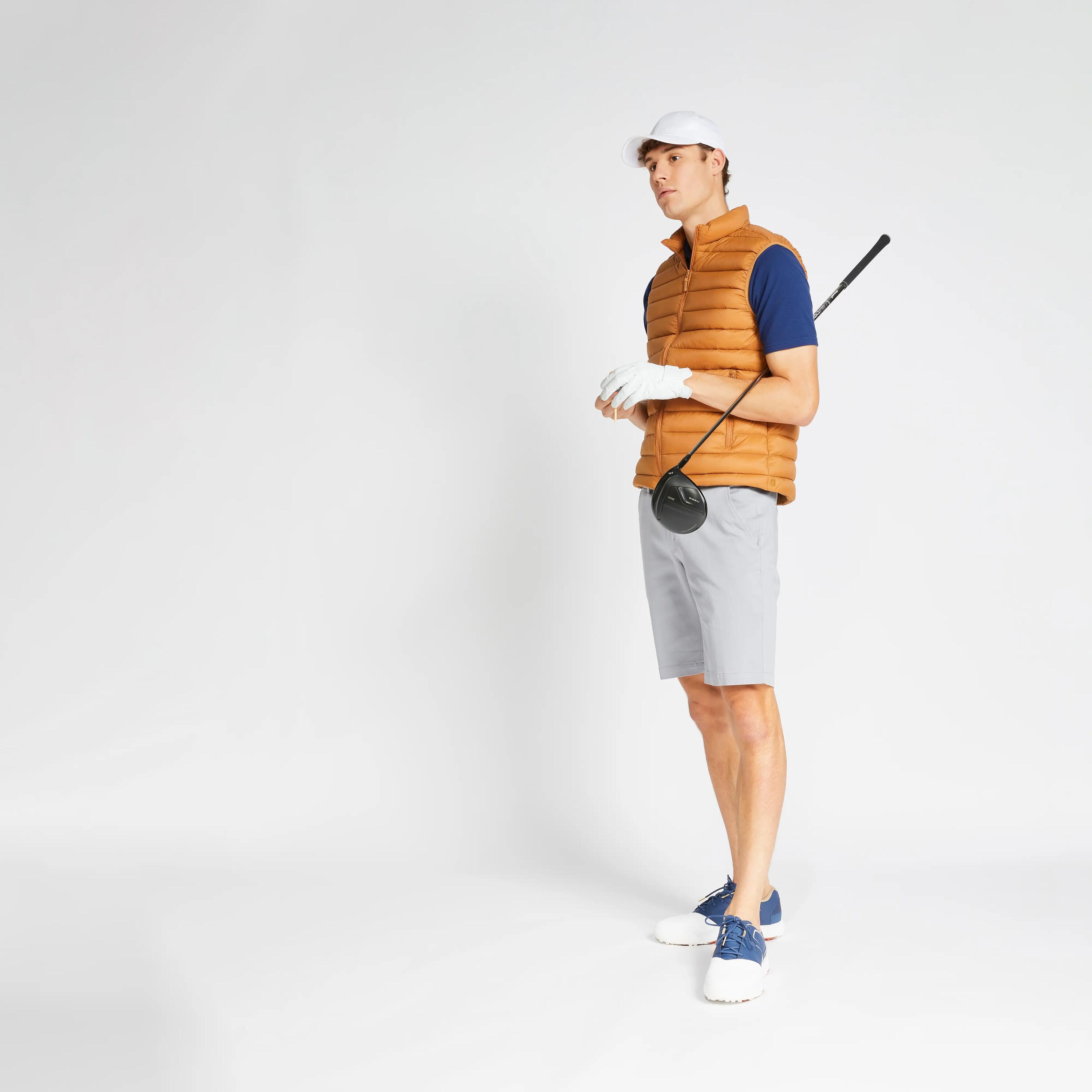 Chaleco golf Hombre MW500 avellana 9/22