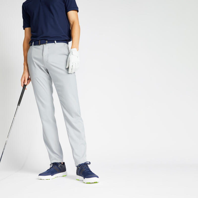 Pánské golfové kalhoty WW500 šedé