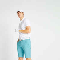 Men's golf short-sleeved polo shirt MW500 white