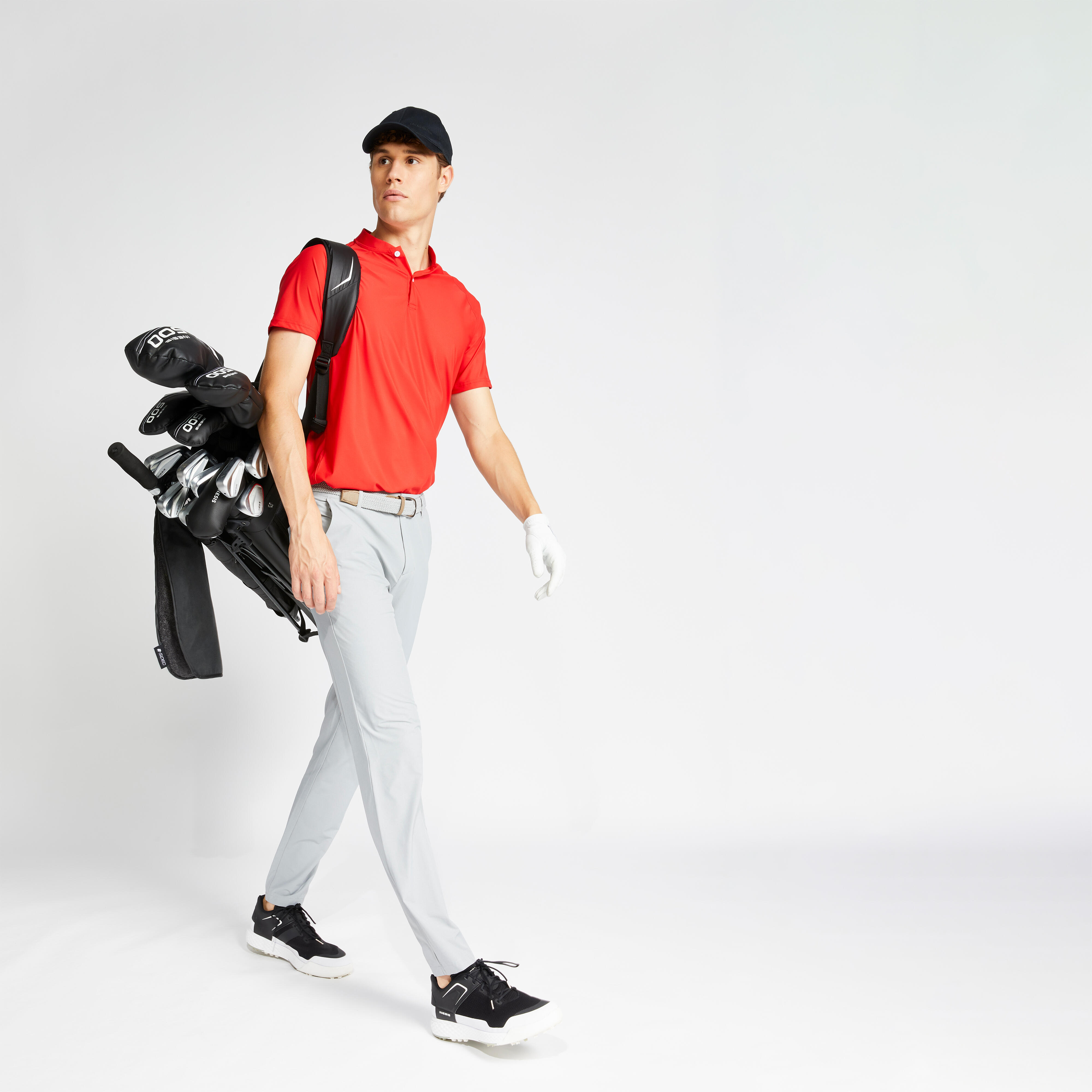 Calvin Klein Mens 2023 Tech Slim Fit Lightweight Golf Trousers