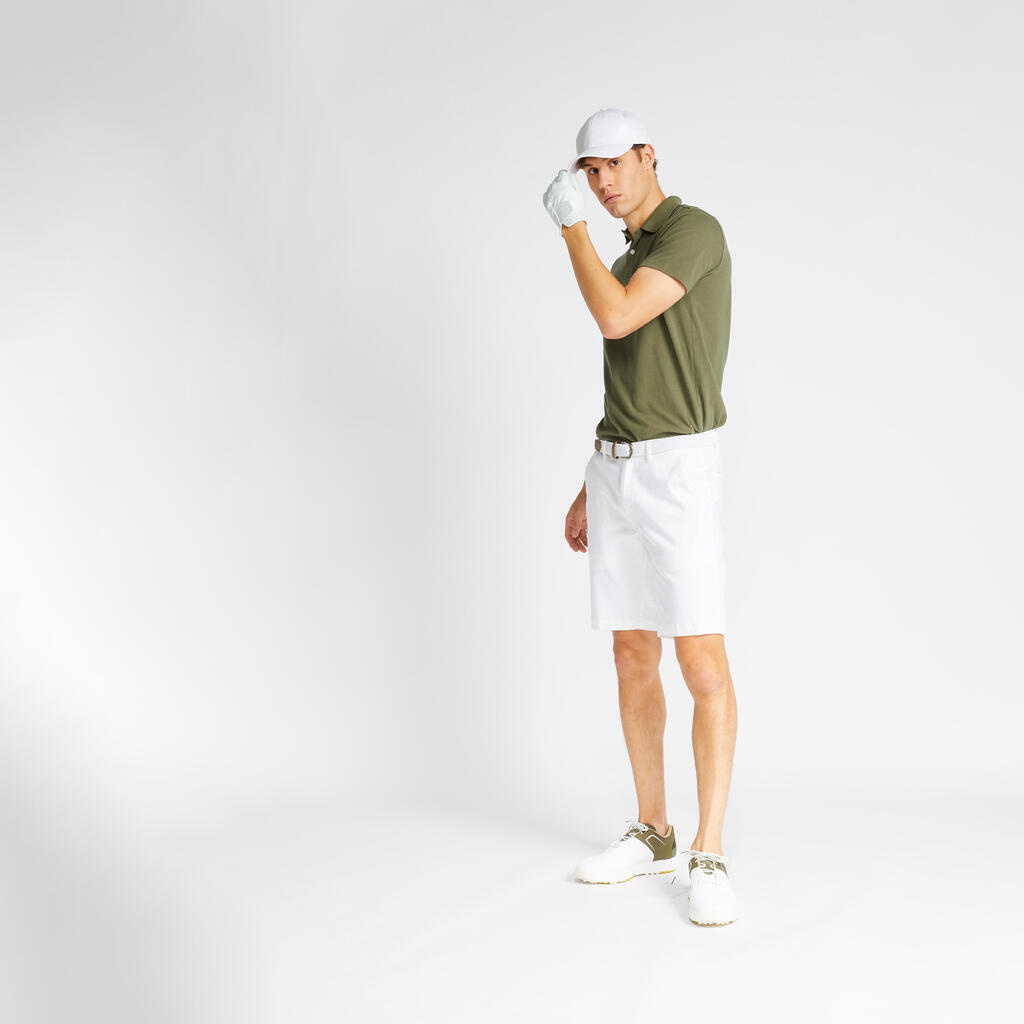 Men's golf shorts MW500 white