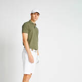 Men Golf Polo T-Shirt 500 Khaki Brown