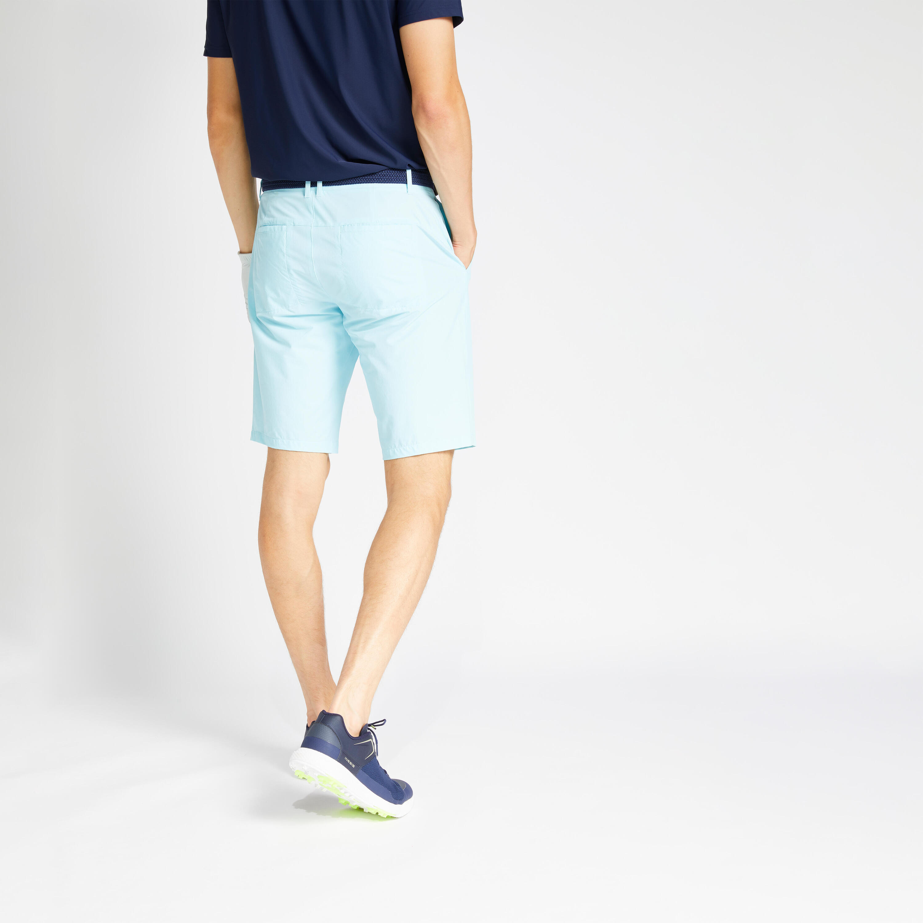 Men's golf shorts WW500 blue 2/6