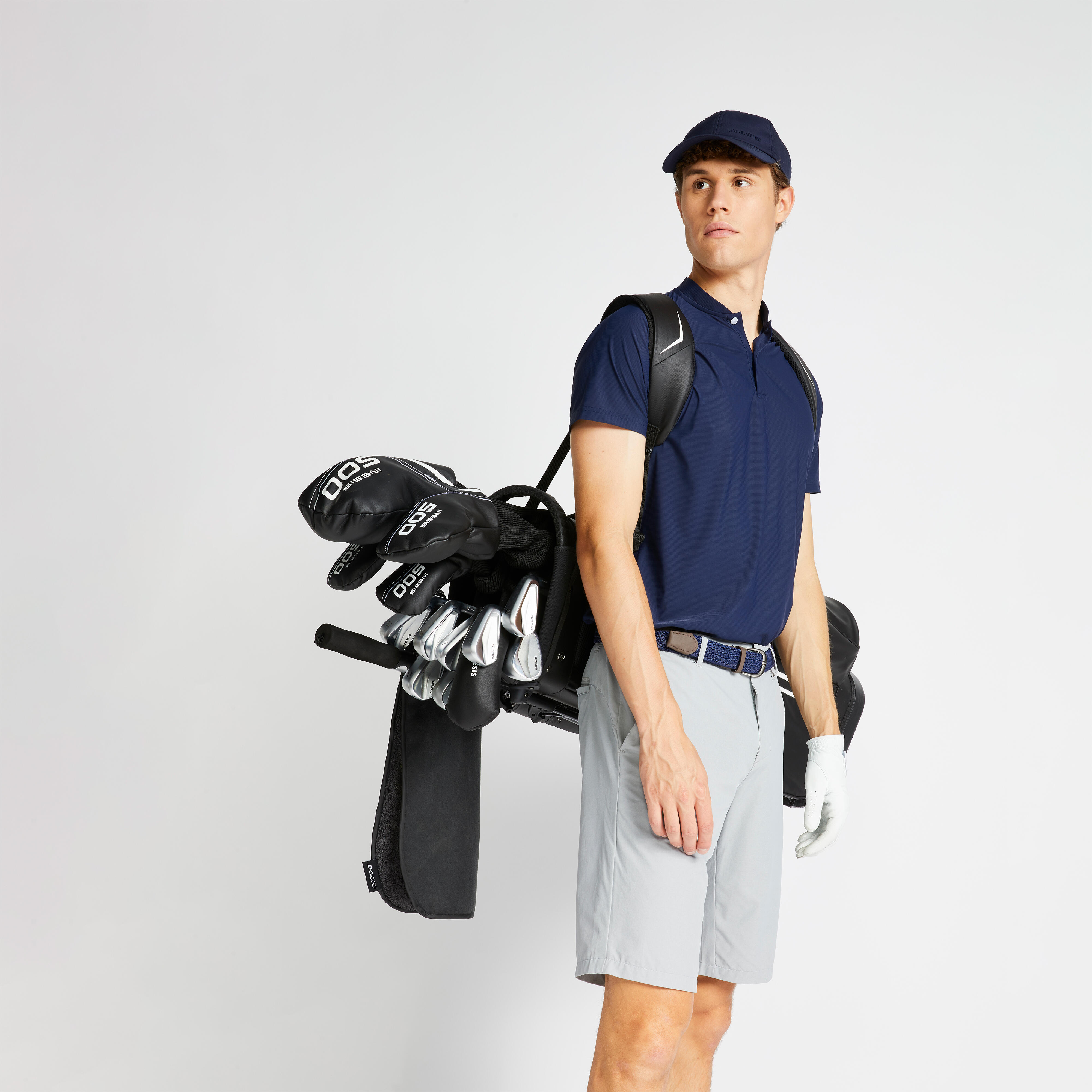 Polo de golf à manches courtes homme – WW 900 bleu marine - INESIS