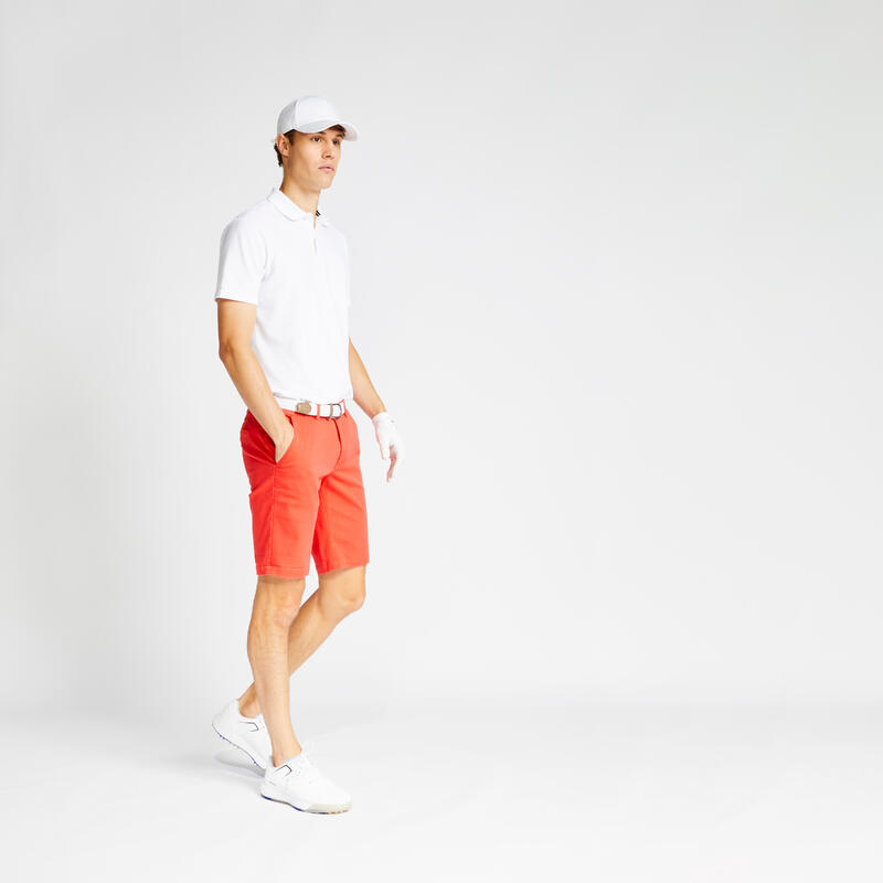 Polo Golf Hombre Blanco Manga Corta