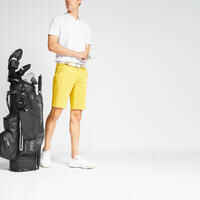 Men's golf cotton chino shorts - MW500 ochre