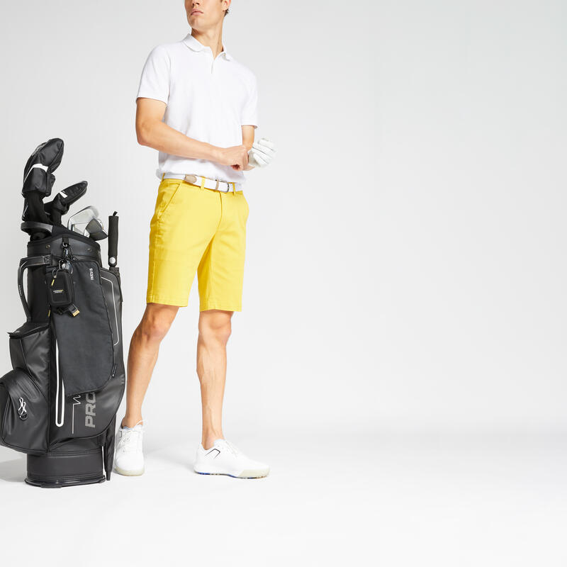 Bermude chino Golf MW500 Ocru Bărbați 
