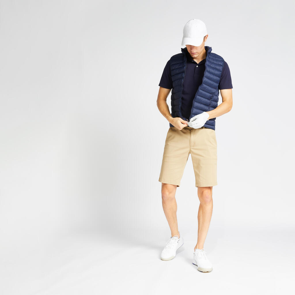 PRSLUK ZA GOLF MW500 MUŠKI PERJANI BEZ RUKAVA - MORNARSKO PLAVI