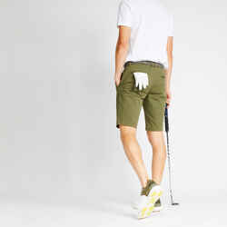 Men's golf chino shorts - MW500 khaki