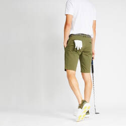 Men's golf chino shorts - MW500 khaki