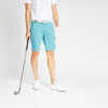 Men's golf cotton chino shorts - MW500 turquoise