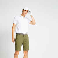 Men's golf short-sleeved polo shirt MW500 white