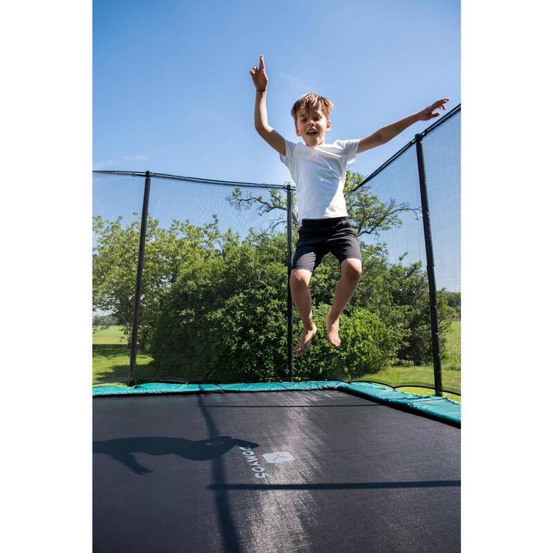 TRAMPOLINE RECTANGULAIRE 520 AVEC FILET DE PROTECTION