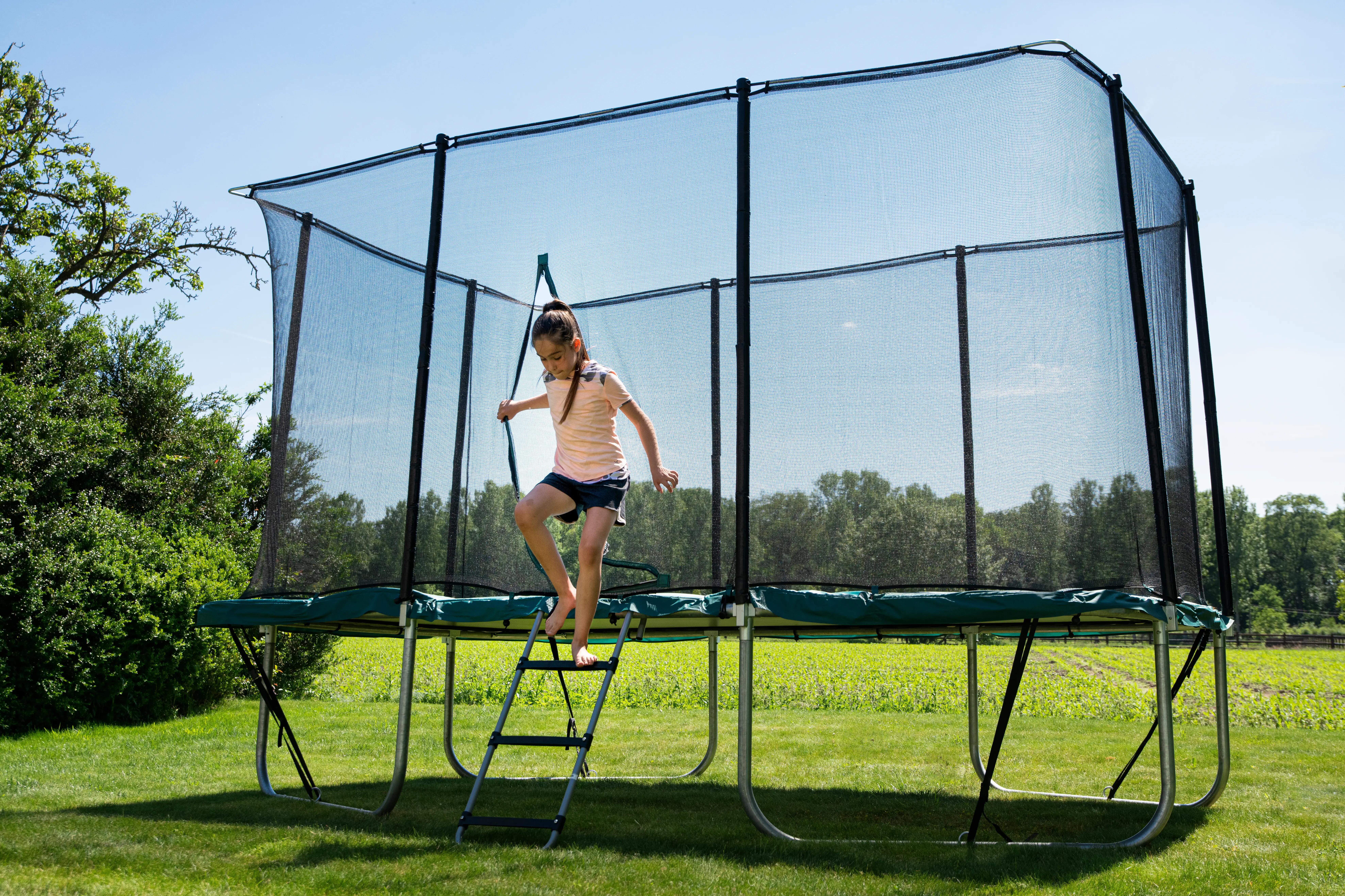 TRAMBULINĂ DREPTUNGHIULARĂ 520 Decathlon Domyos:INSTRUCȚIUNI DE UTILIZARE/ REPARARE