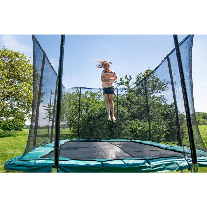 TRAMPOLINE RECTANGULAIRE 520 AVEC FILET DE PROTECTION