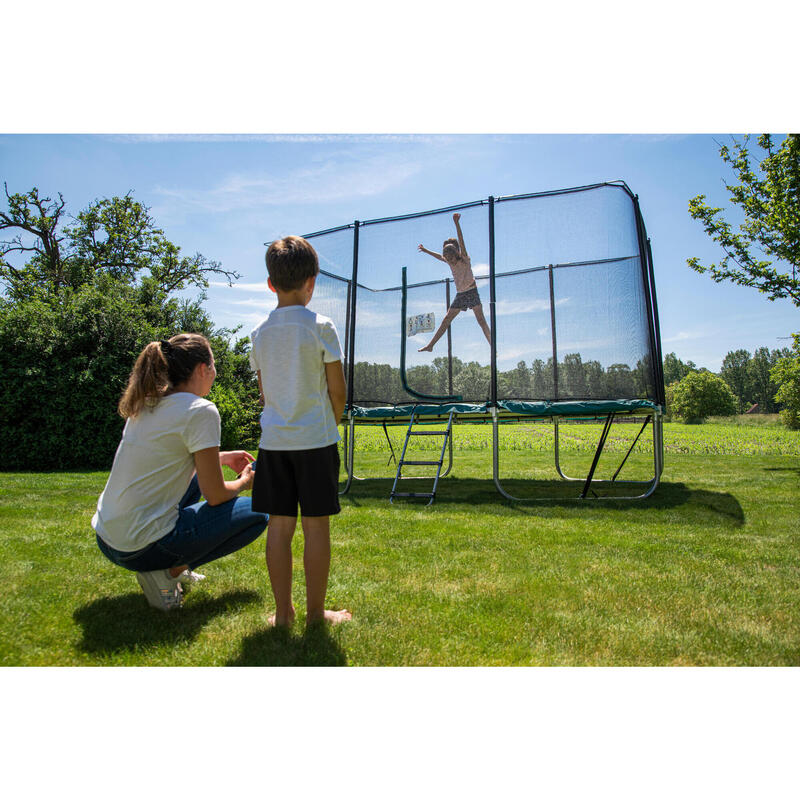 RECHTHOEKIGE TRAMPOLINE 520 MET VEILIGHEIDSNET