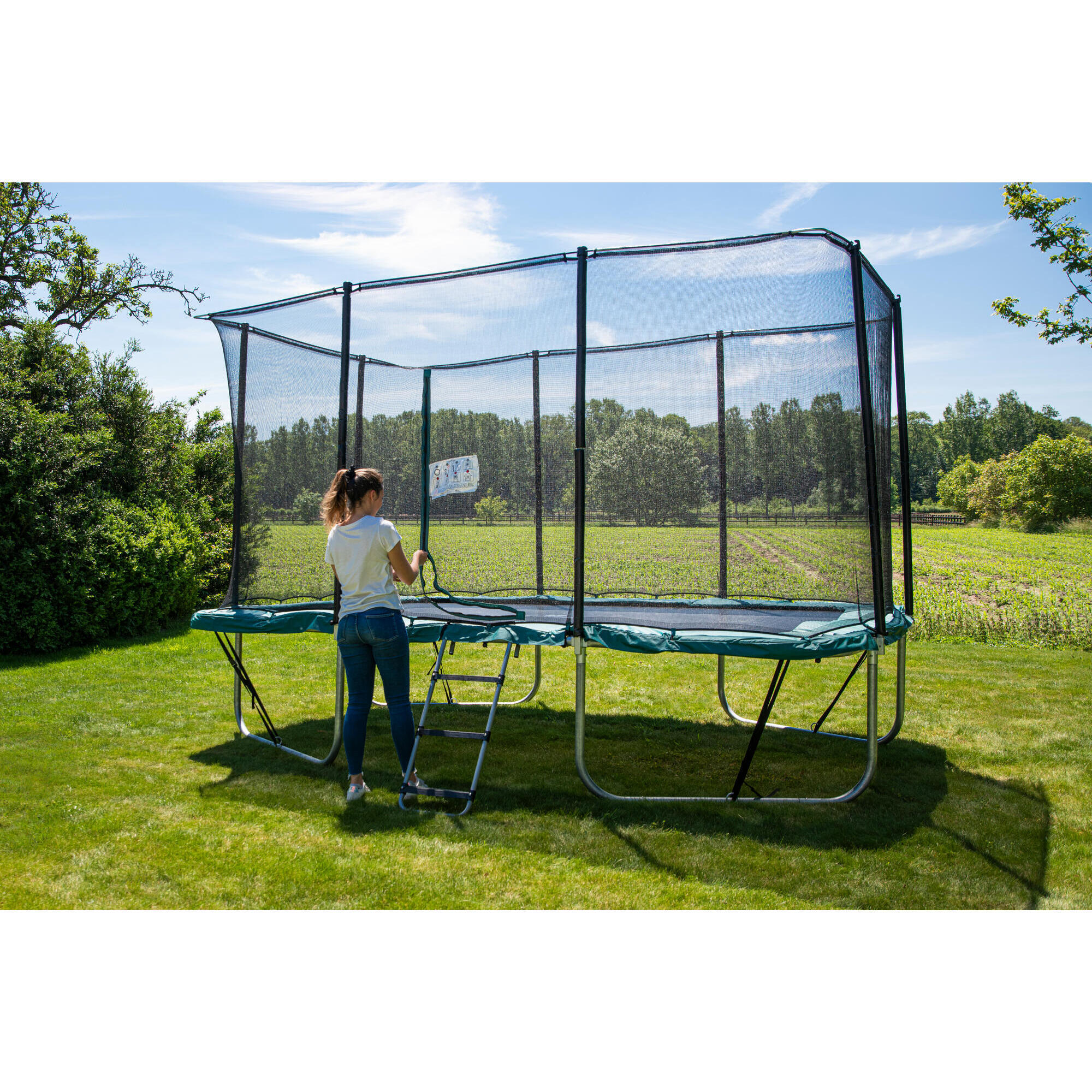 3-STEP TRAMPOLINE LADDER