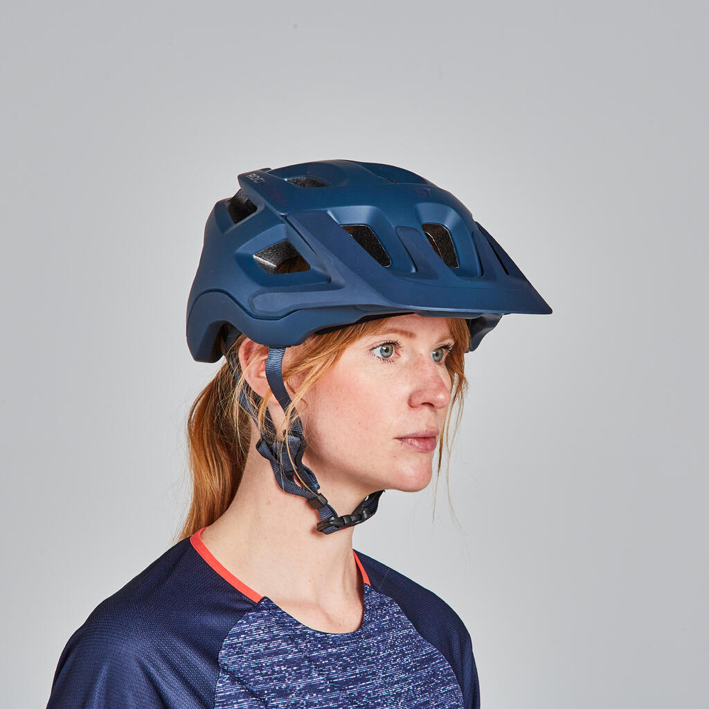 CASQUE VELO VTT EXPL 500 BLEU