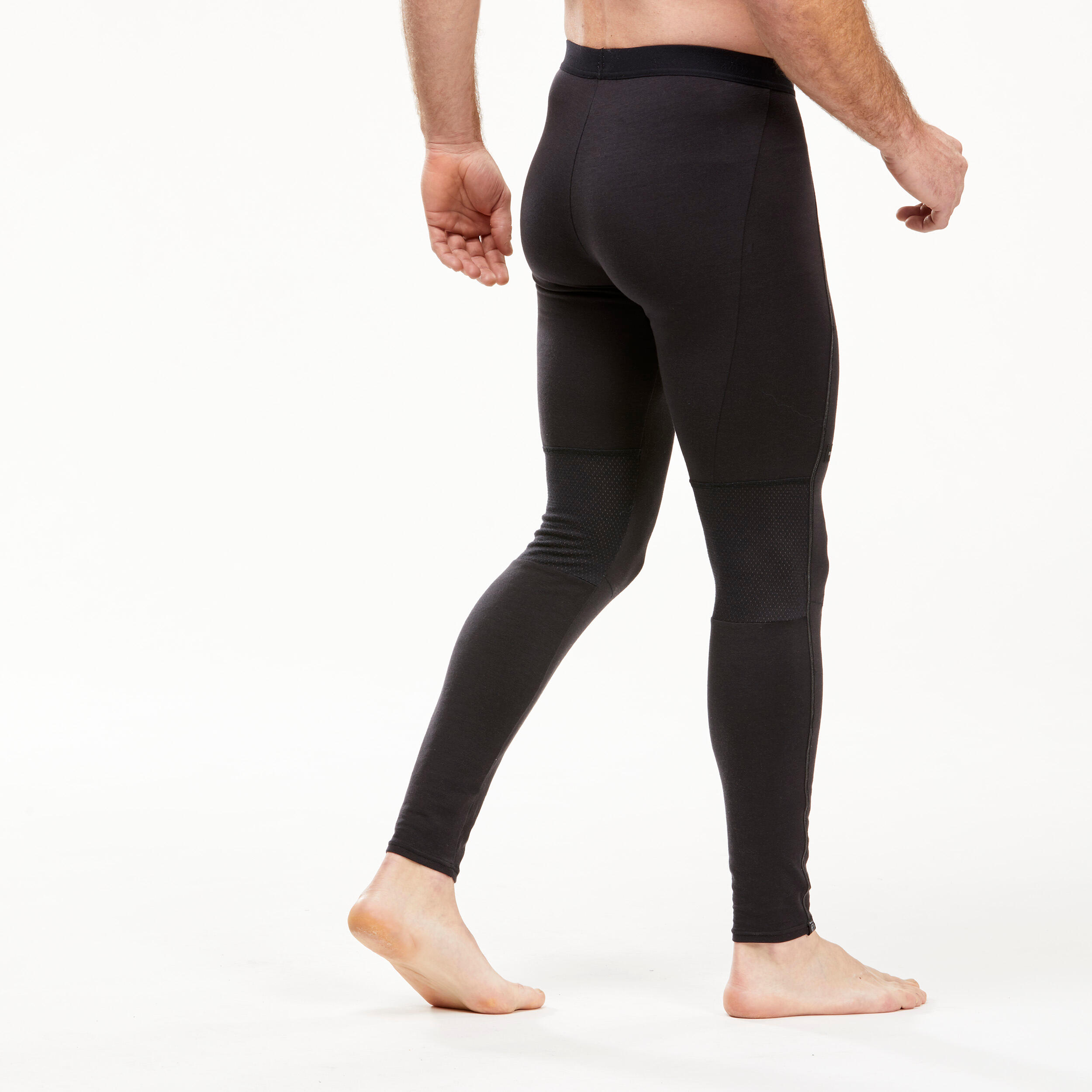 Men's Thin Long Warm Leggings Pants Ultra-thin Wool Trousers Seamless  Leggings Tights Pants For Autumn