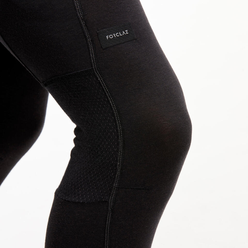 Collant / Legging sous-vêtement en laine mérinos de trek montagne Homme - MT500