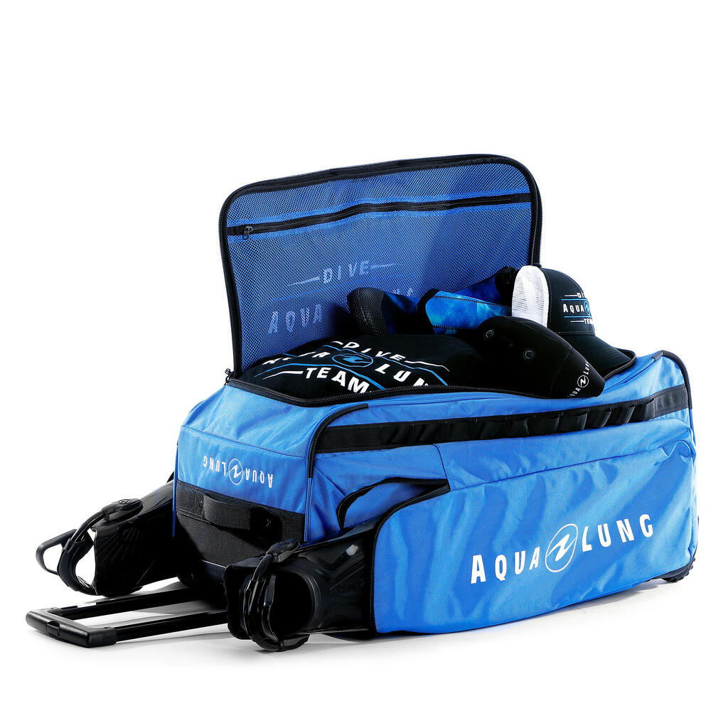 Potápačská koliesková taška Explorer Roller 120 litrov modrá