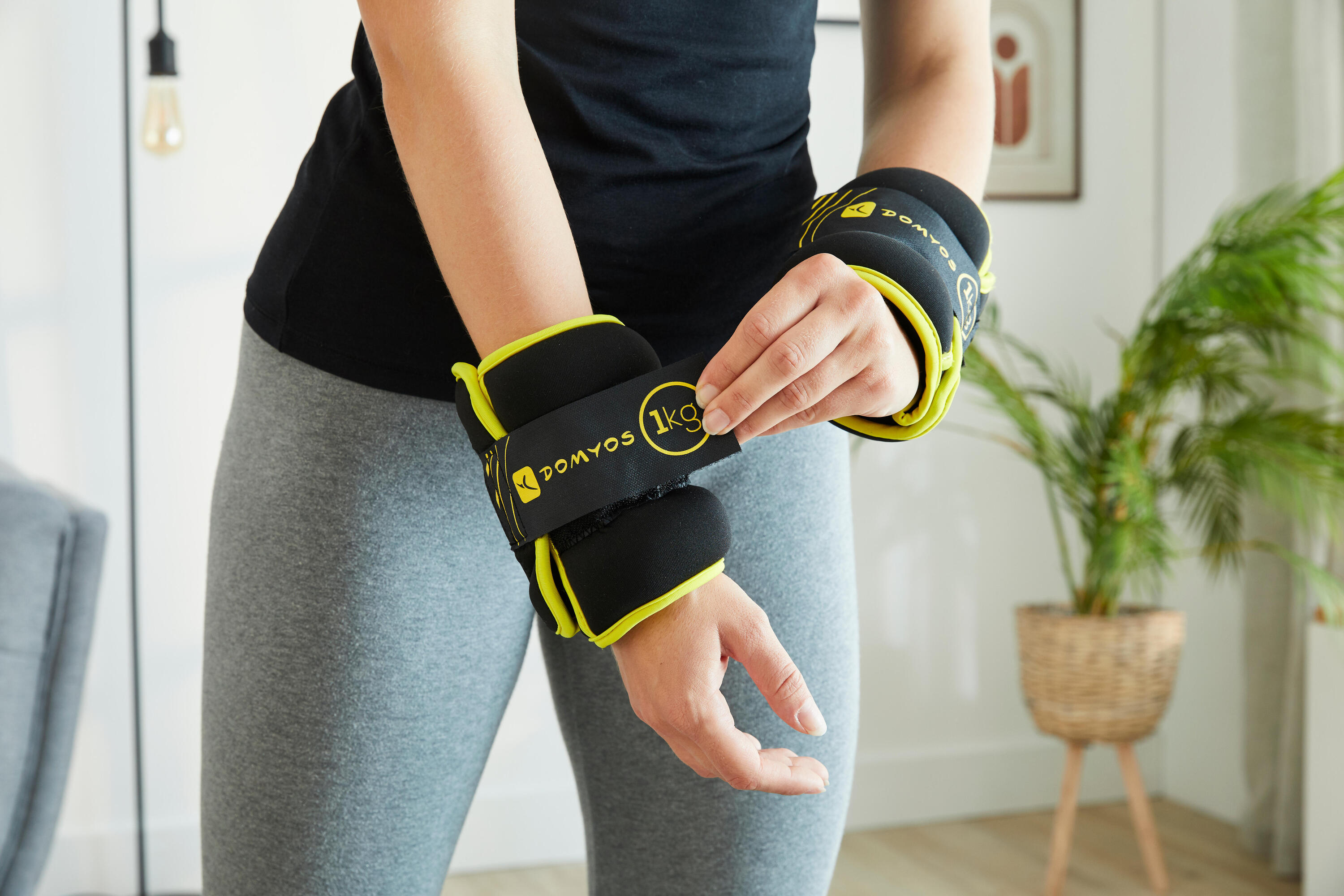 Ankle/Wrist Weights 1 kg x 2 - Yellow 4/5