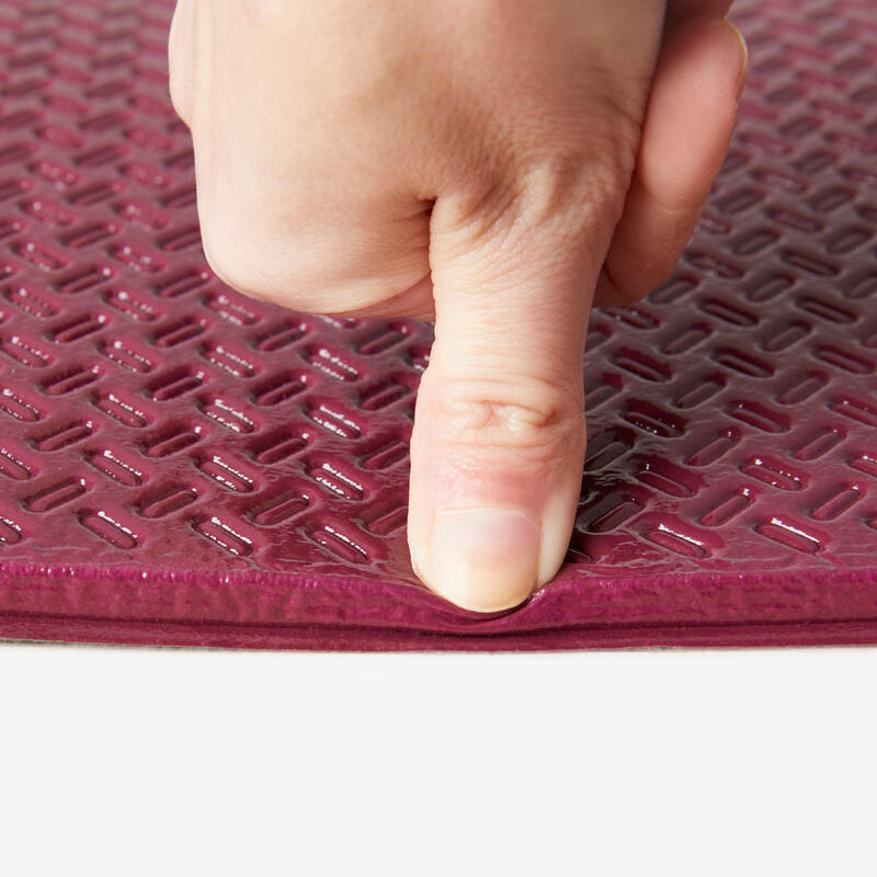 Esterilla pilates 160 cm x cm x 7 mm - Tone mat Fold rosa oscuro Decathlon