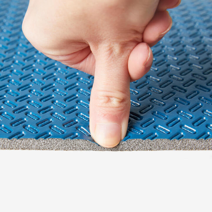 7 mm Fitness Mat Tone Mat Blue DOMYOS Decathlon