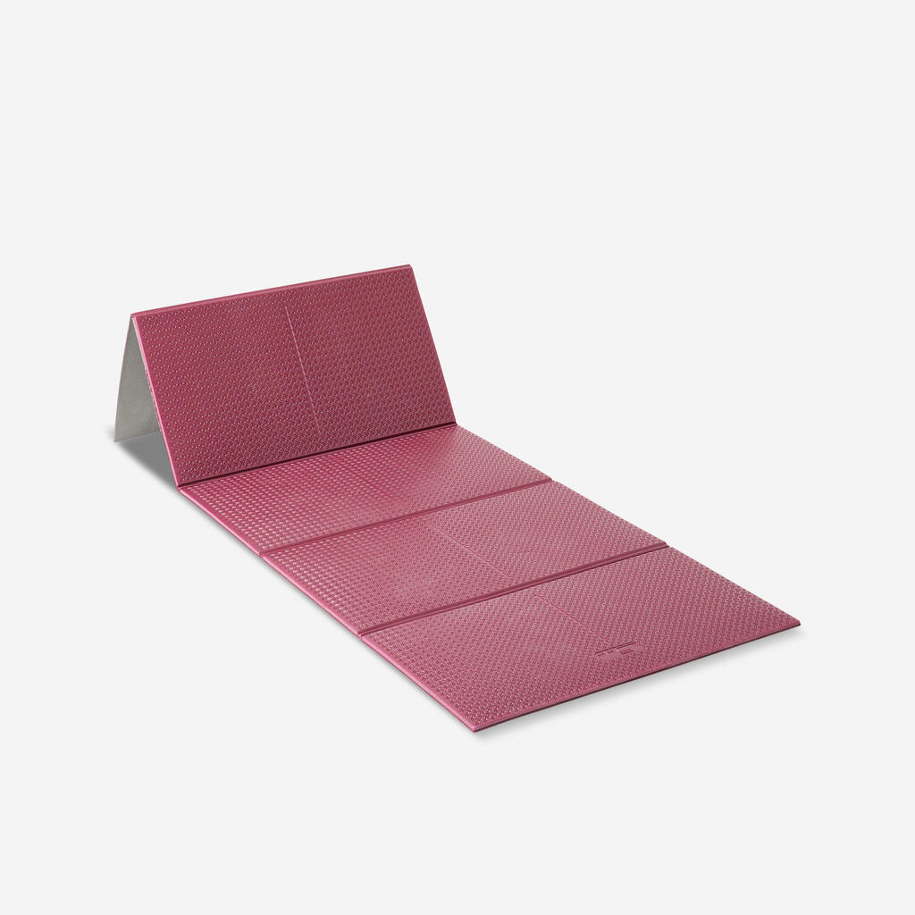 Tapis de sol fitness pliable 7 mm  - Tone mat S rose