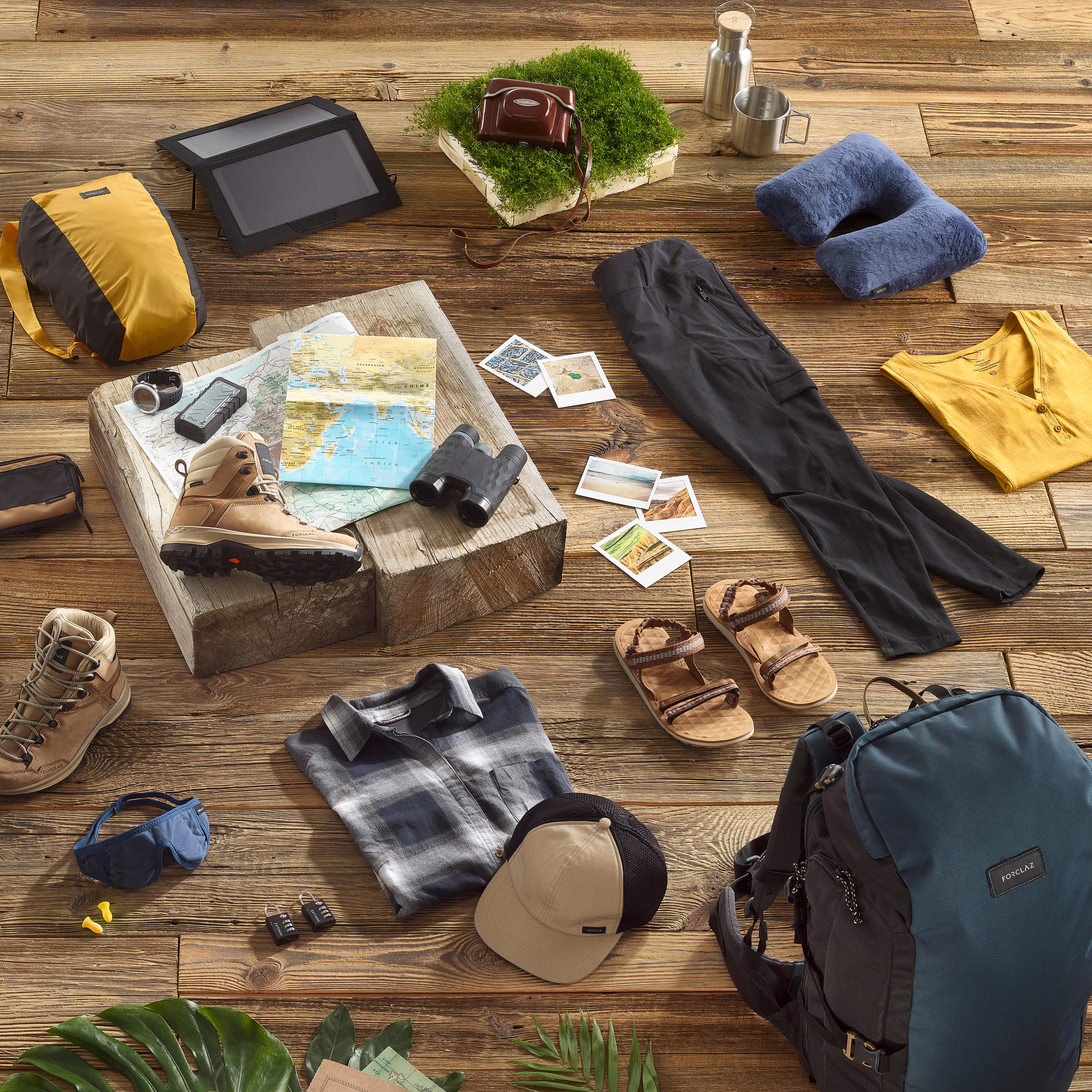 Travel Organiser Wallet - Grey Brown