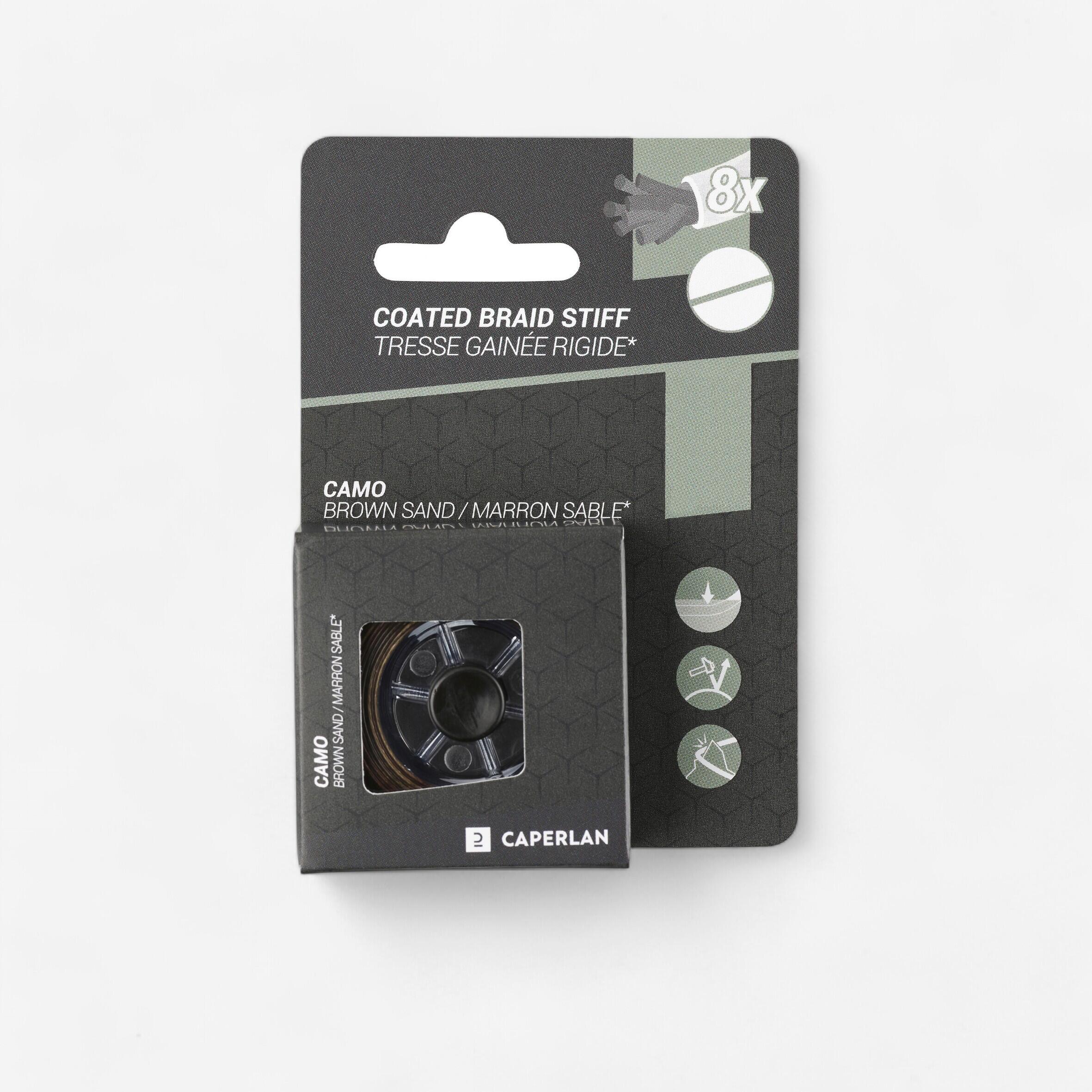 Decathlon | Terminale trecciato rivestimento rigido 20m verde-grigio |  Caperlan