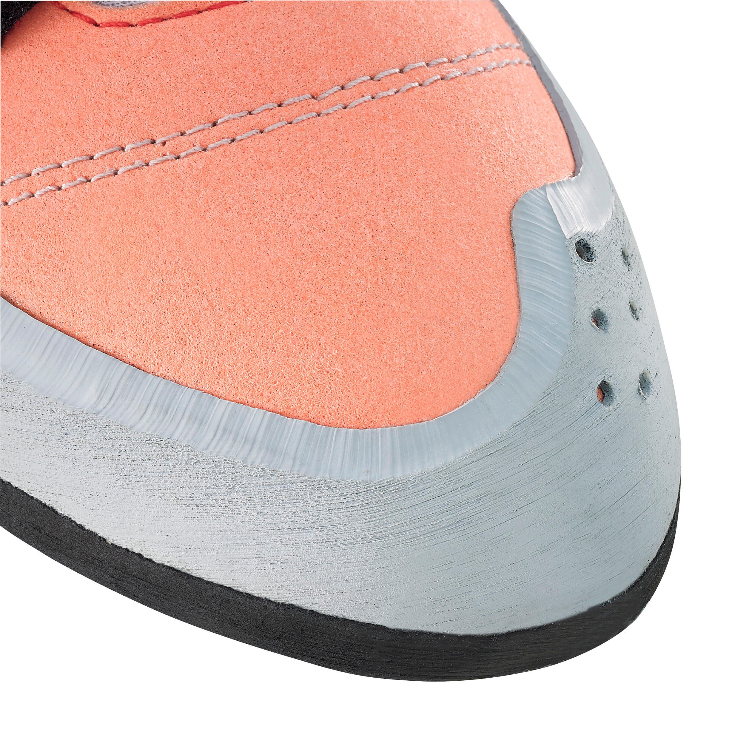 Comfortable rock climbing shoes, coral 9/12