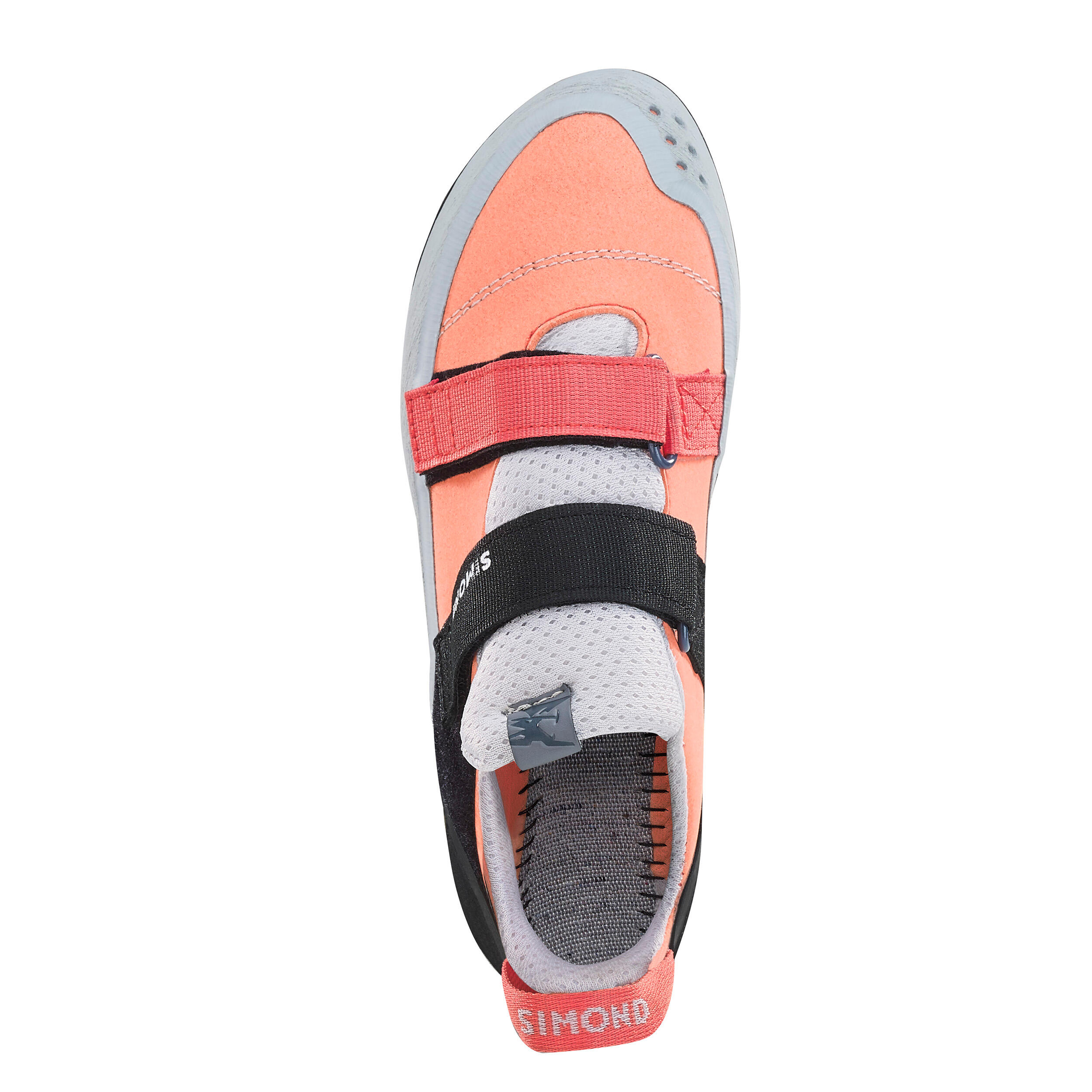 Comfortable rock climbing shoes, coral 7/12