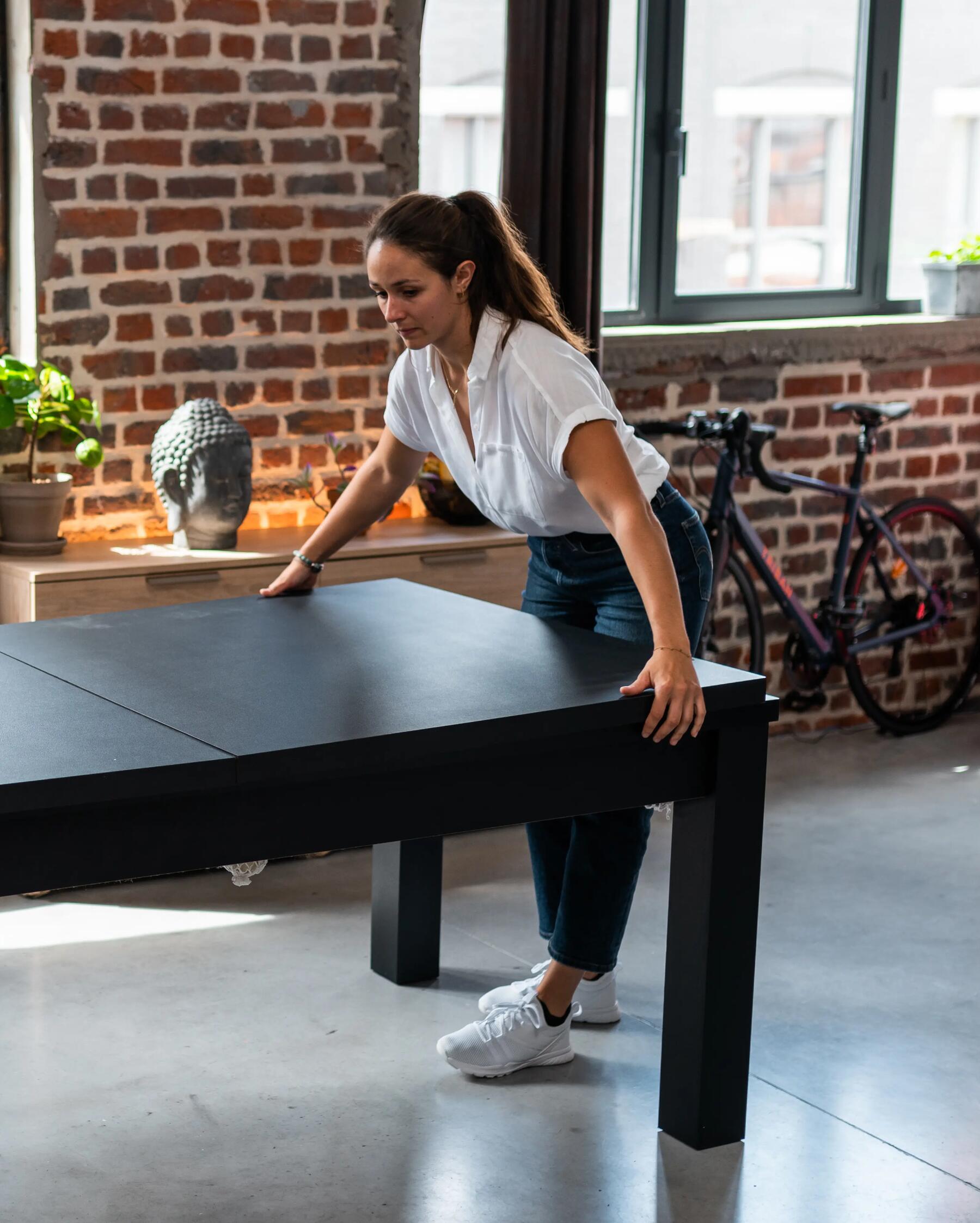 La posición correcta para transportar billares