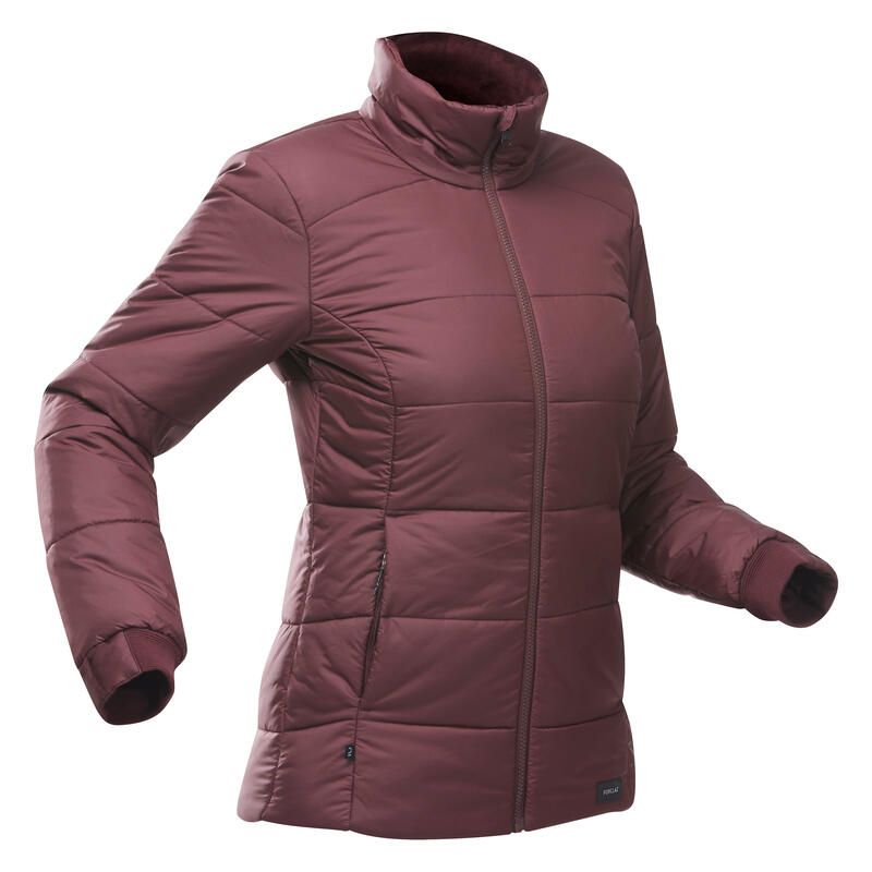 3-in-1-Jacke Backpacking Damen bis -15 °C wasserdicht - Travel 900 Warm khaki