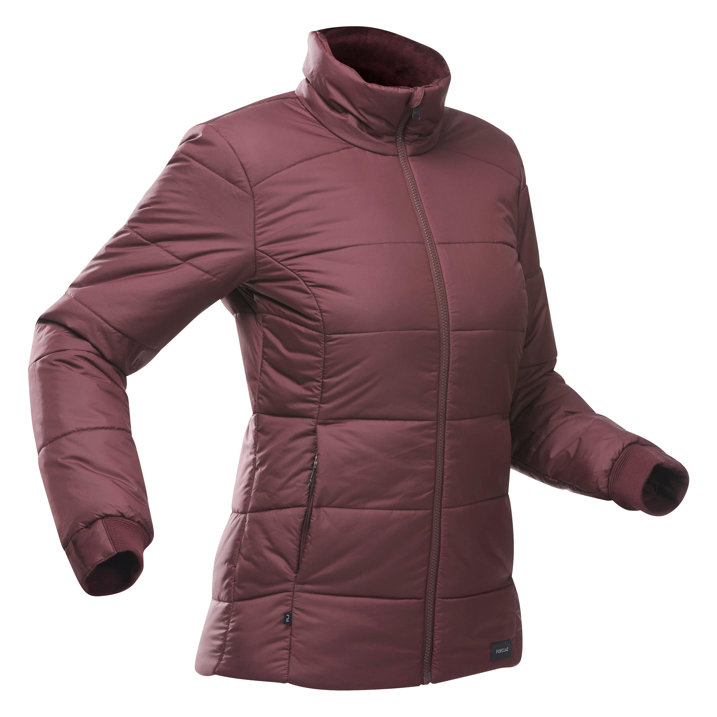 Women s 3 in 1 Waterproof Travel Trekking Jacket Travel 900 Warm 15 khaki Decathlon