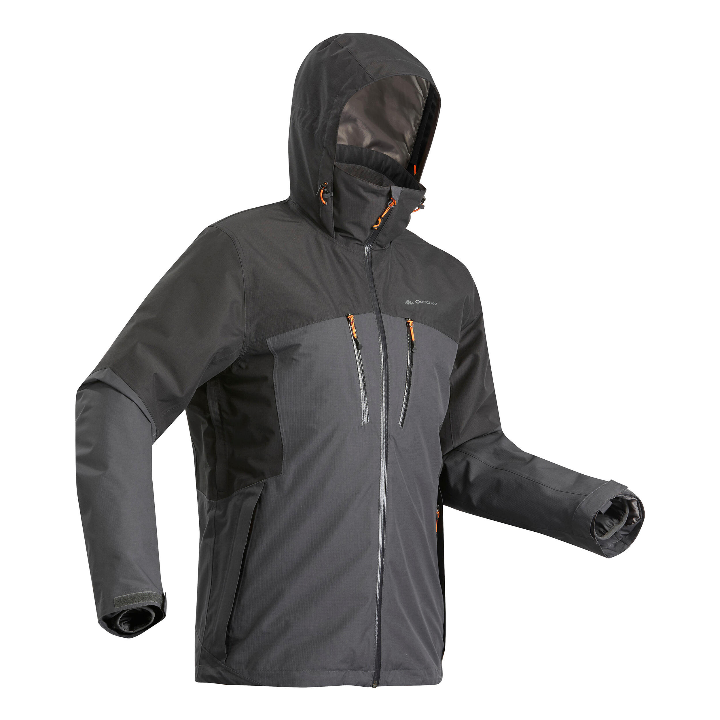 CHAQUETA TREKKING HOMBRE TRAVEL500 3EN1 NEGRO - Decathlon