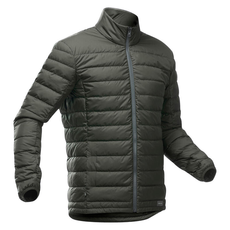 Veste 3en1 imperméable de trek voyage - TRAVEL 900 COMPACT -10°C kaki - homme