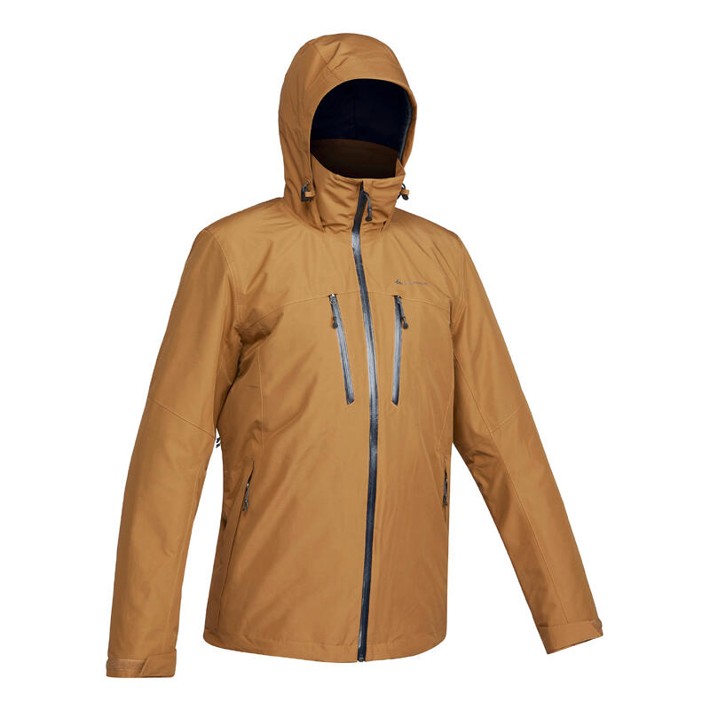 Chaqueta de montaña y trekking 3 en 1 impermeable Hombre Forclaz Travel 500