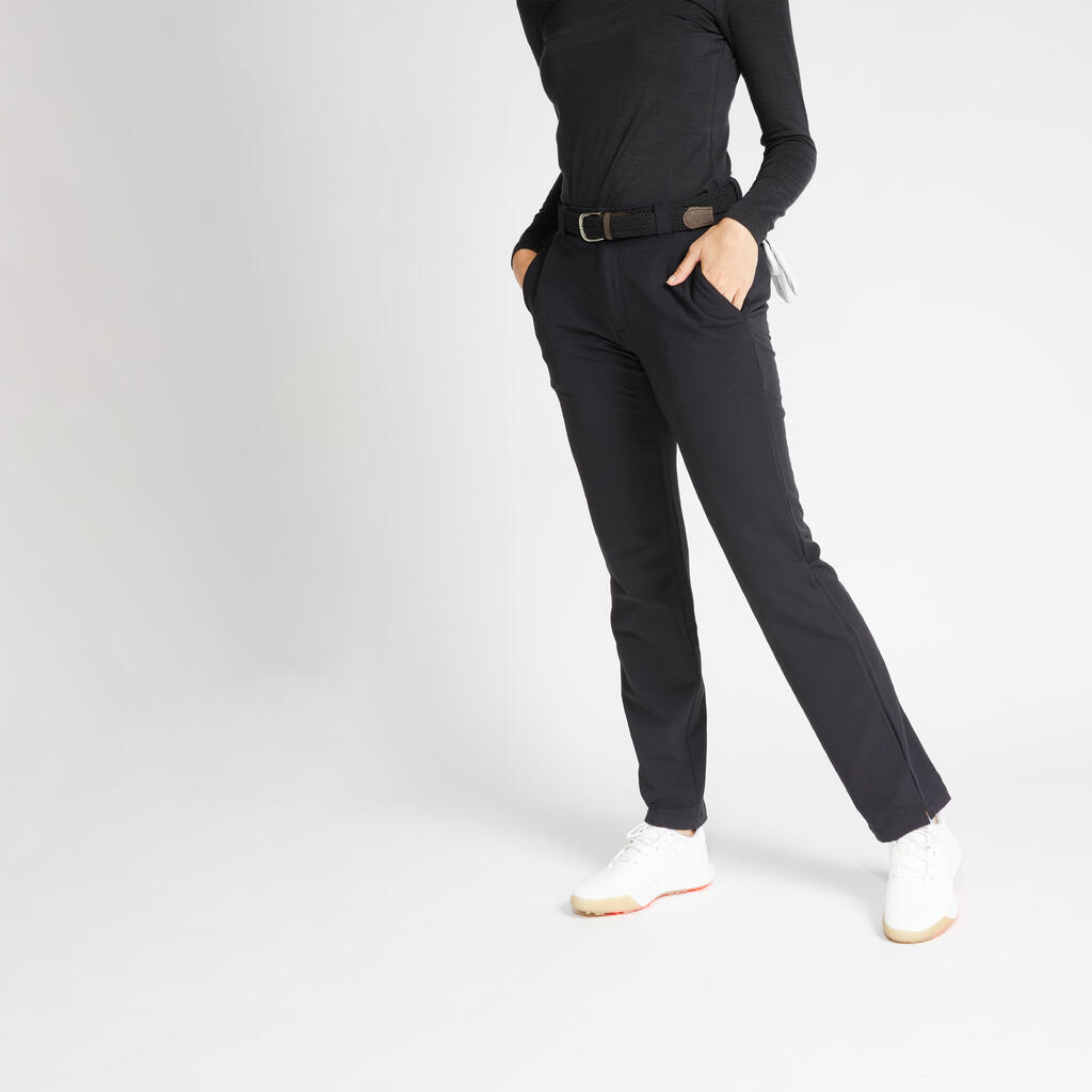 Women's golf winter trousers CW500 black